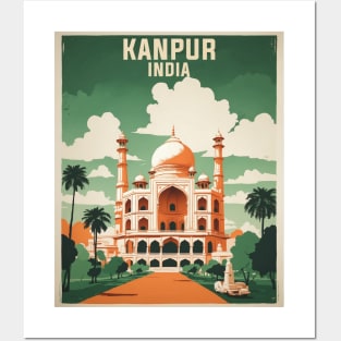Kanpur India Vintage Tourism Travel Posters and Art